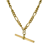 18" Pre-owned 9CT Figaro T-Bar Chain (17.3g)